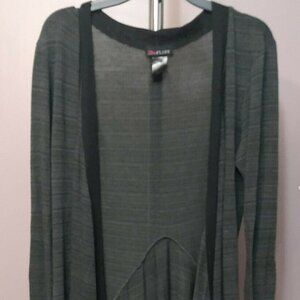 𝅺ULTRA Flirt Women's Cardigan Black & Gray Size M